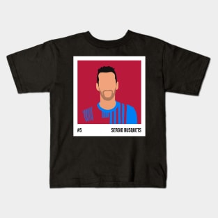 Sergio Busquets Minimalistic Camera Film Kids T-Shirt